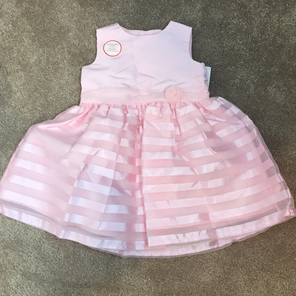 18m girl pink formal holiday picture dress